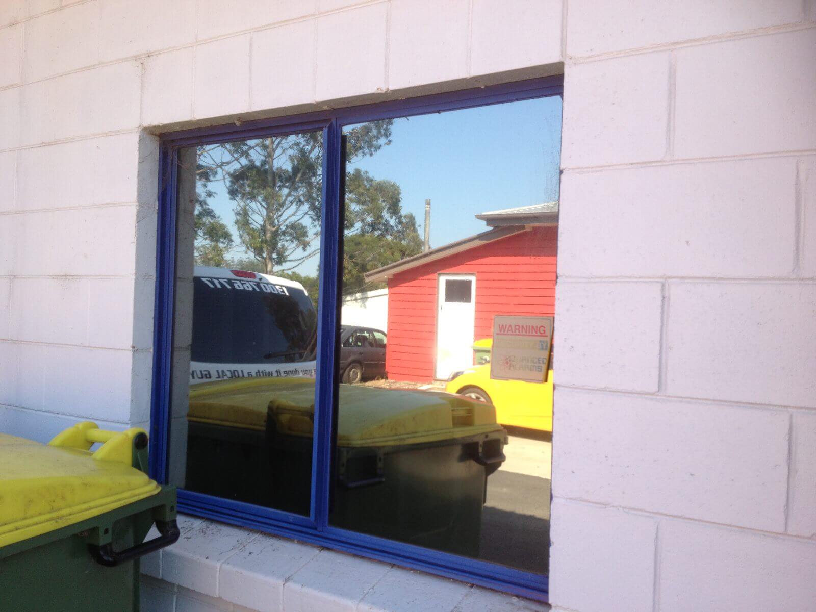 After. Commercial solar window film by Local Guys