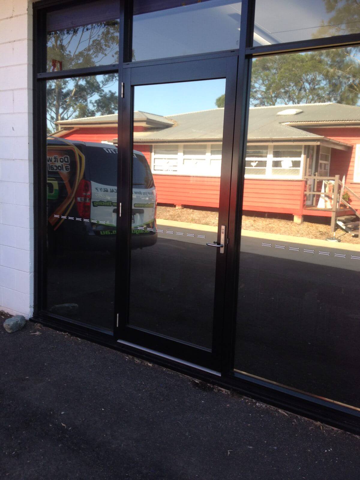 After. Office shopfront window tinting by Local Guys