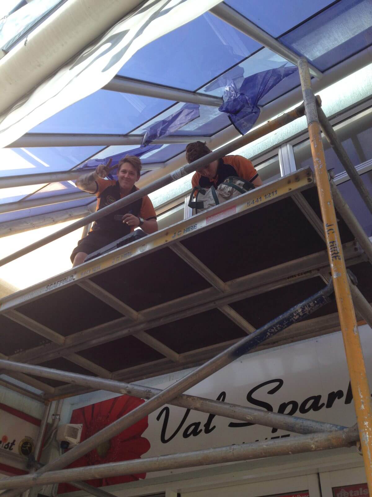 Commercial window tinting by Local Guys