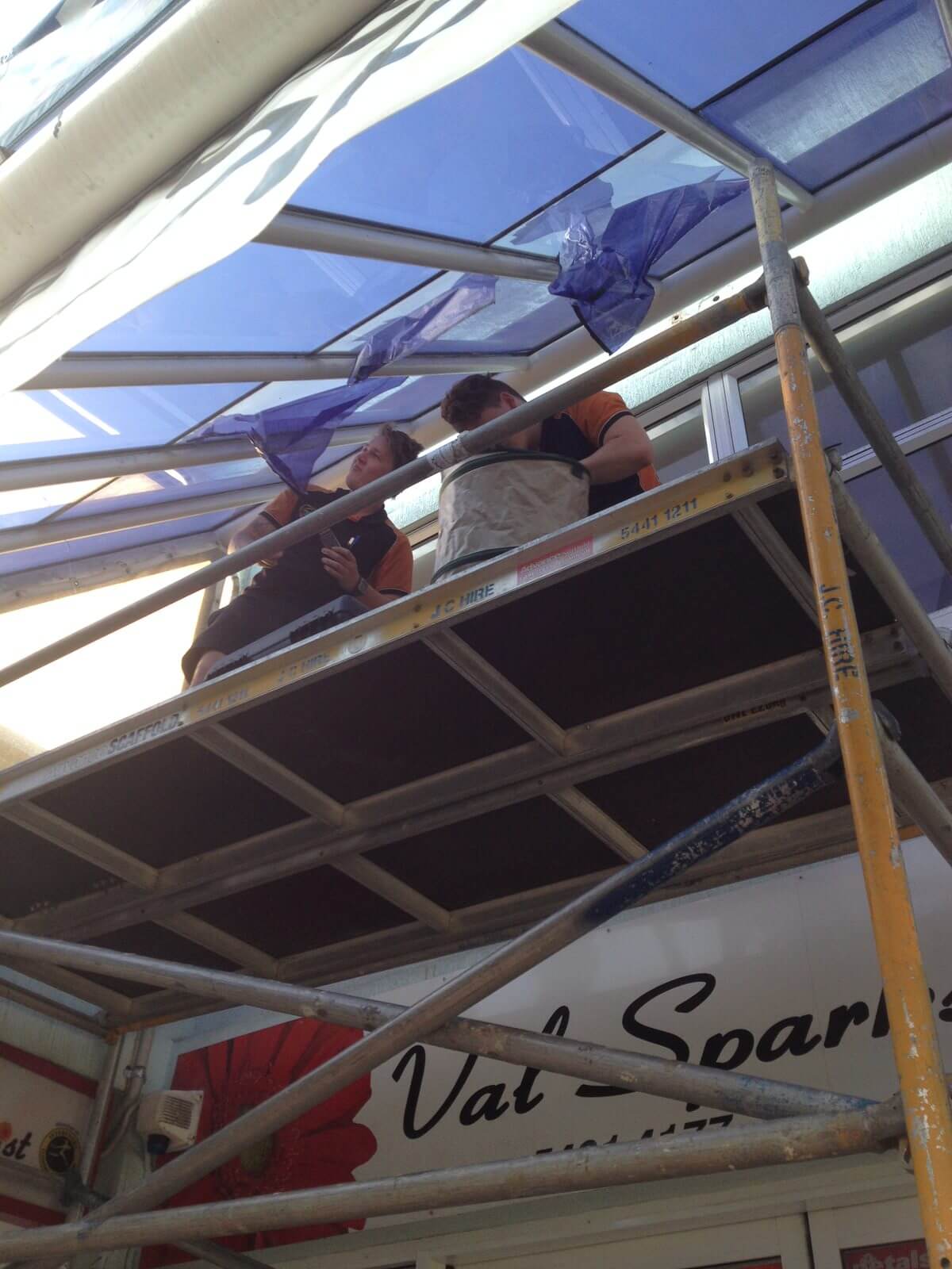 Commercial window tinting by Local Guys