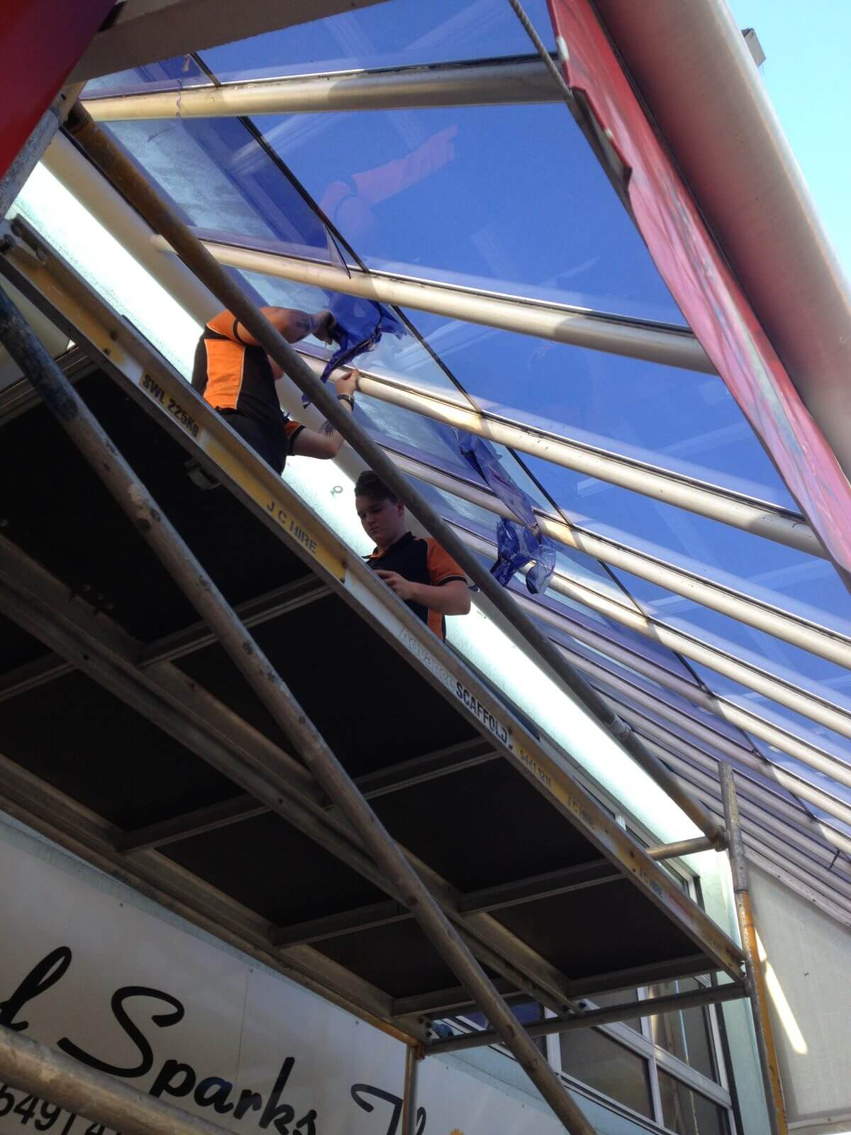 Commercial window tinting by Local Guys