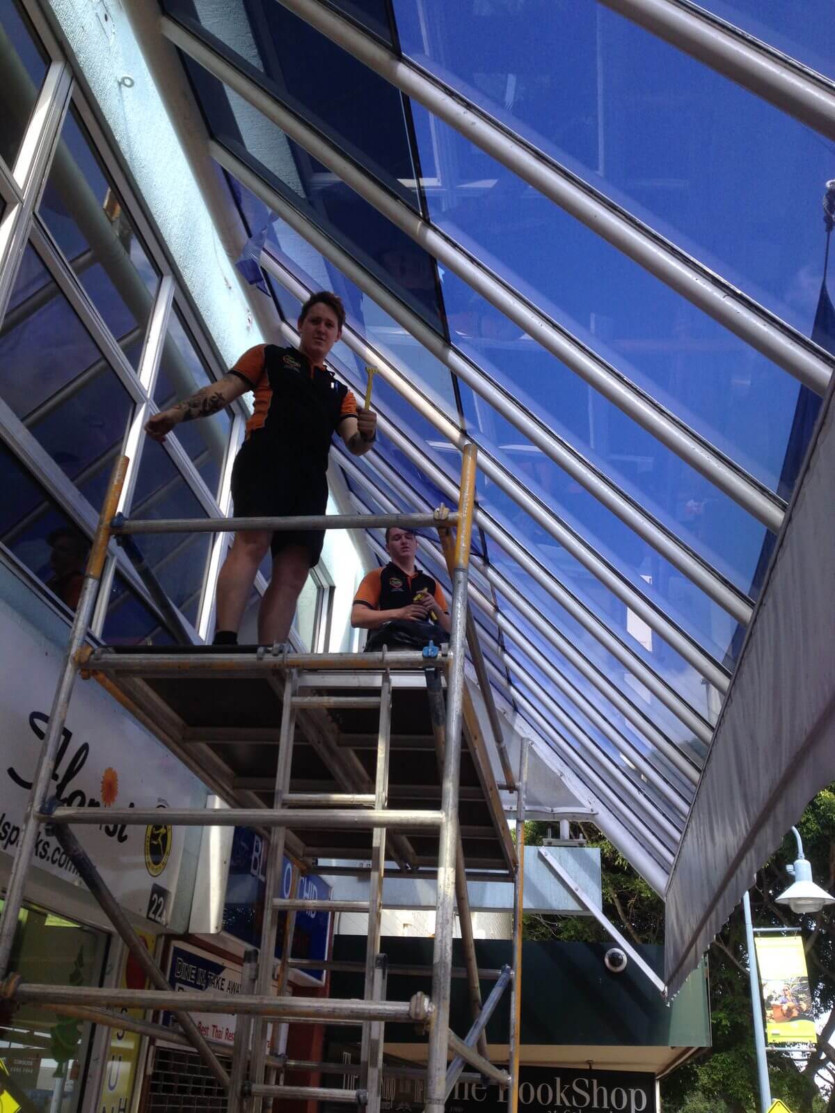 Commercial window tinting by Local Guys