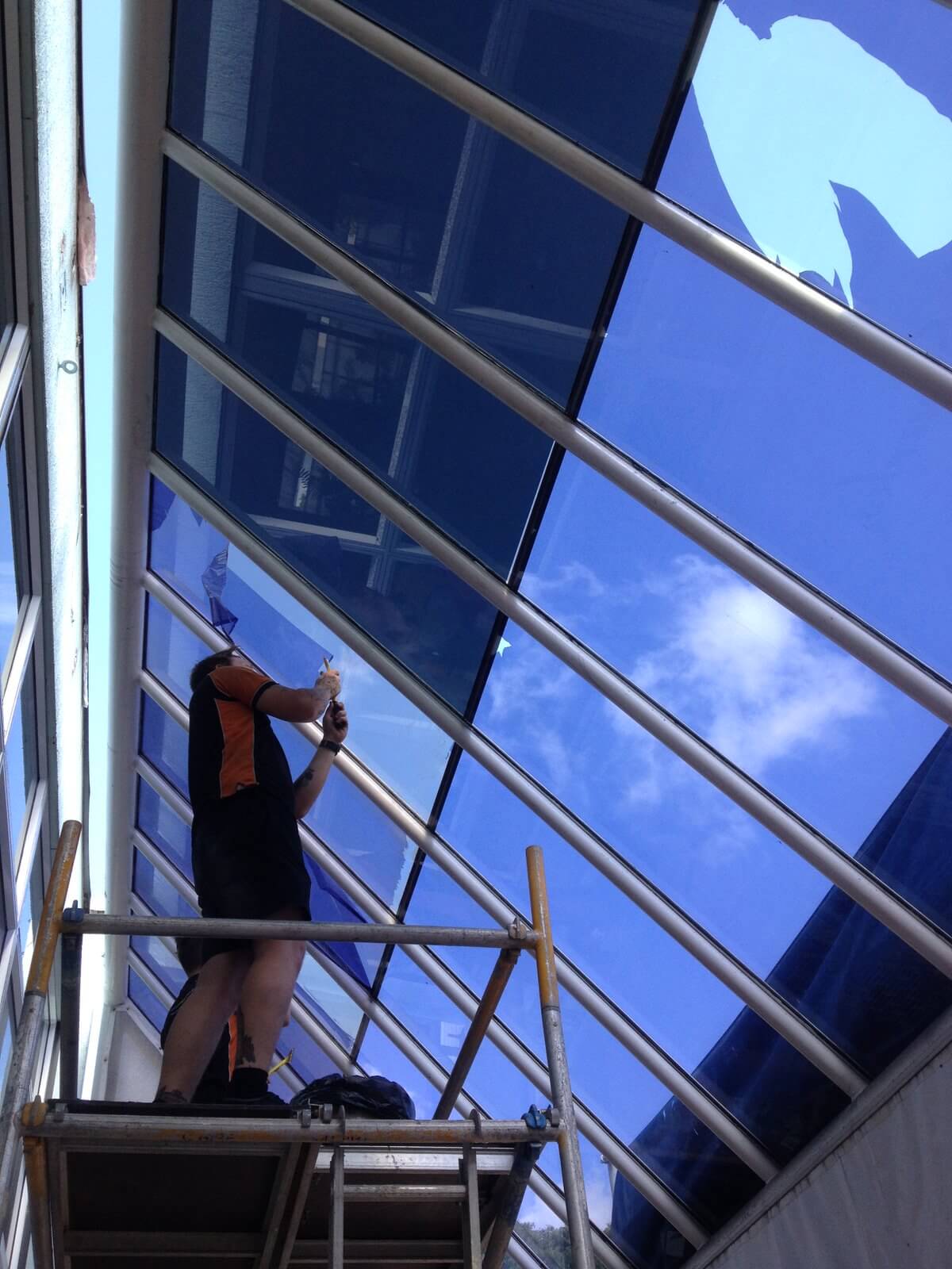 Commercial window tinting by Local Guys