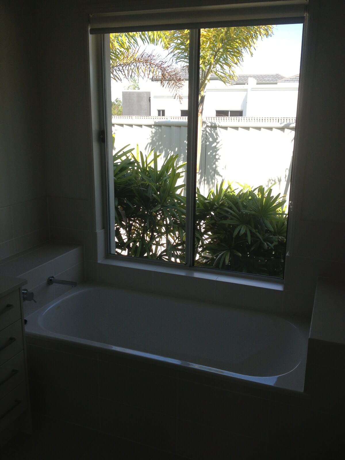 Before. Bathroom privacy film by Local Guys
