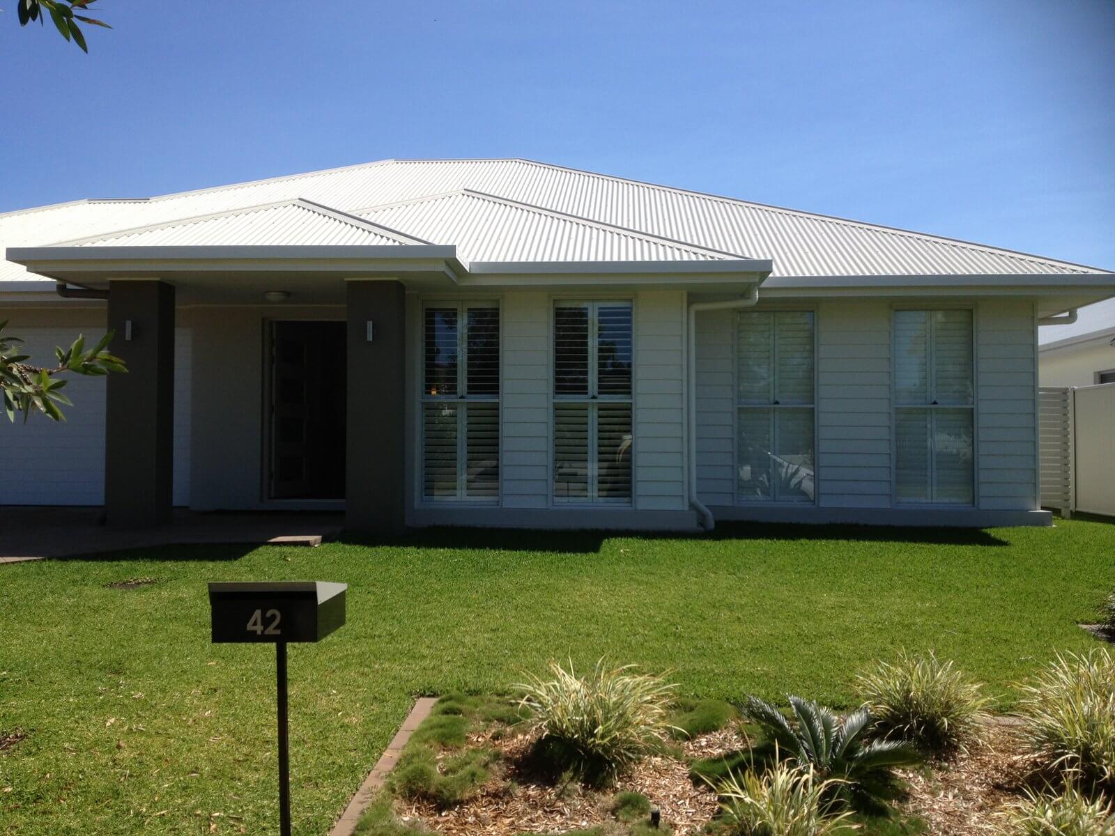Before. Sunshine Coast family home window tinting by Local Guys